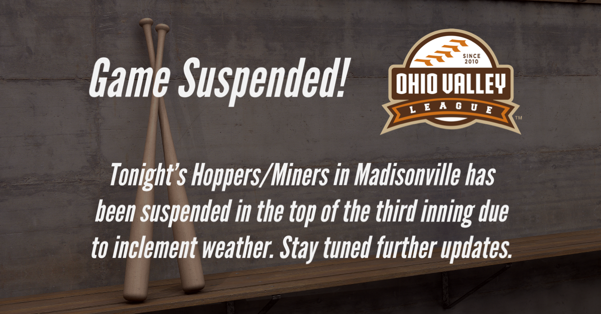 Hoppers at Miners Suspended Due to Weather