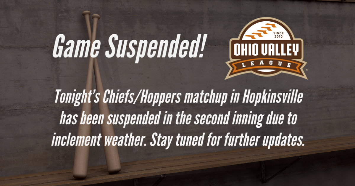 Paducah/Hoptown Suspended Due to Rain