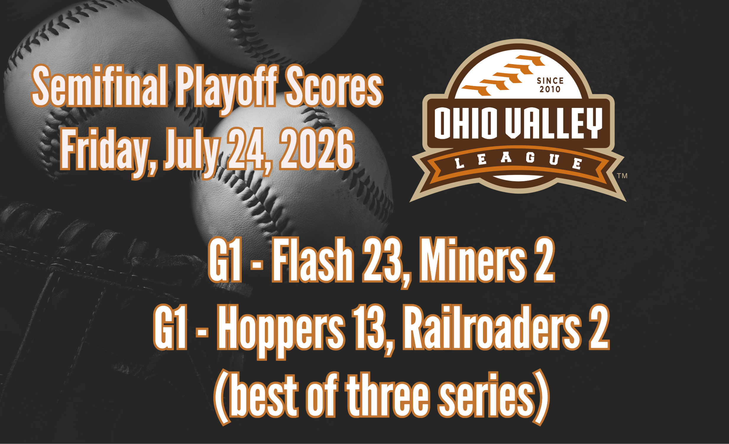 Friday, July 24 - Semifinal Game 1 Scores